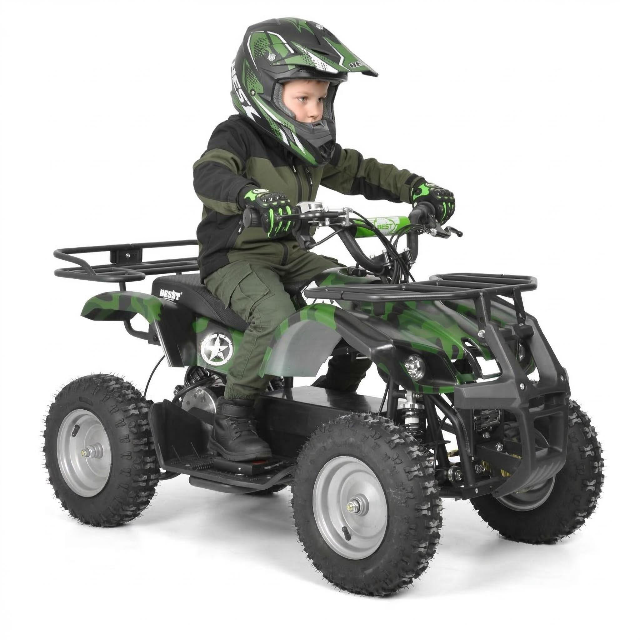 HECHT 56100 Kinder Elektro Quad bis 25km/h 1000W bis 65kg Tragkraft 36V 12Ah Akku 8-15h Ladezeit