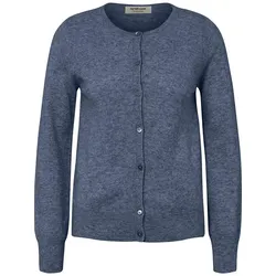 Strickjacke aus 100% Premium-Kaschmir Peter Hahn blau, 48