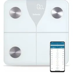 Evolveo, Personenwaage, Salente SlimFit, osobnÃ­ diagnostick á fitness v áha, Bluetooth, bÃ­l á (180 kg)