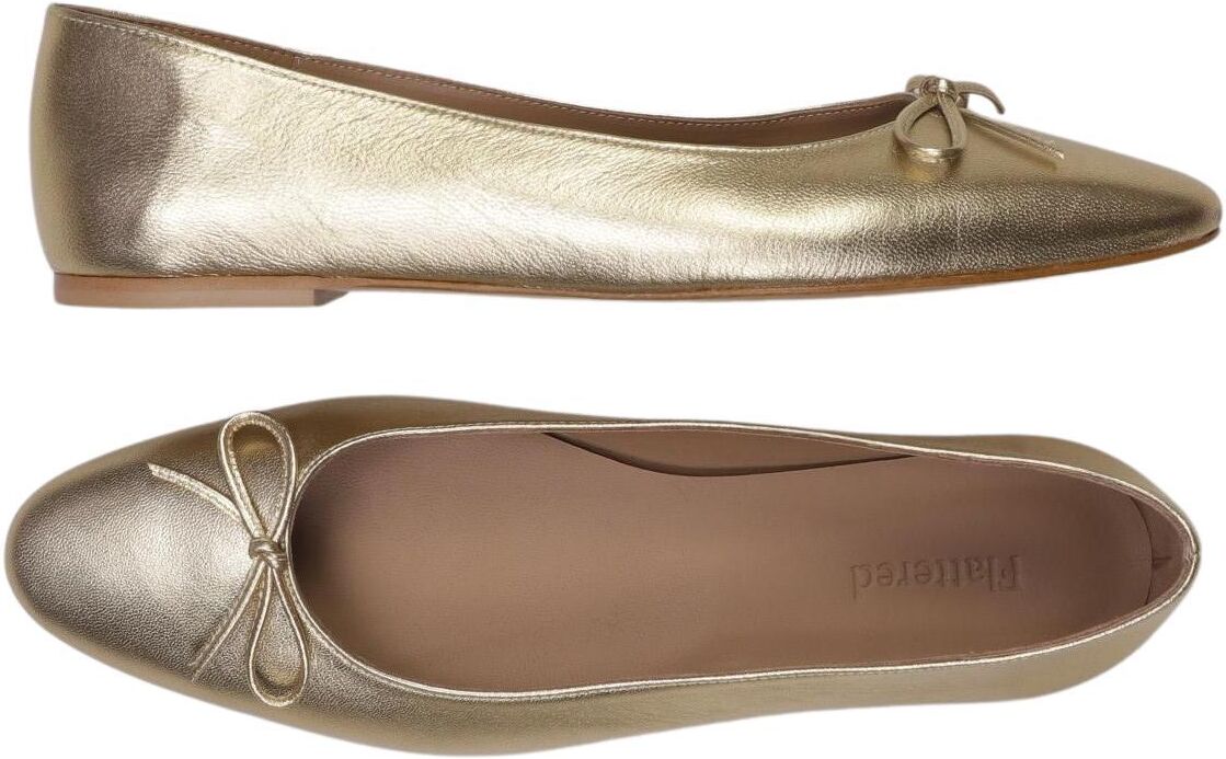 Flattered Damen Ballerina, Gold, Gr. EU 39, Leder - Second Hand