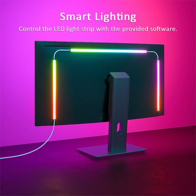 Friendly Fresh Finds LED Strip Lights For Gaming PC USB Sync Backlight For Monitors for 24 Inch Monitor no