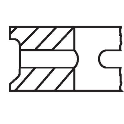 MAHLE Kolbenringsatz 014 53 N0 für Ford