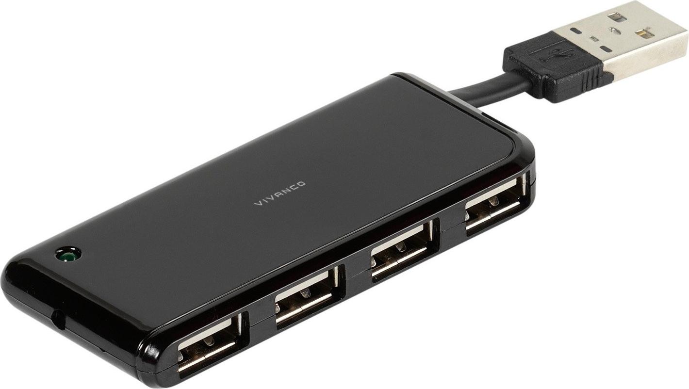Vivanco 4-poorts USB-A 2.0-hub