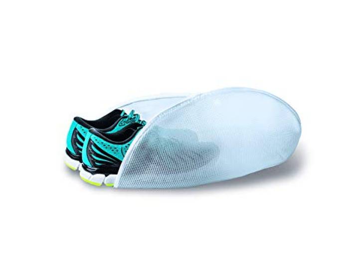 Meliconi Opbergtas voor schoenen of andere kledingstukken tijdens het wassen, speciaal Double Washing mesh, wit, M