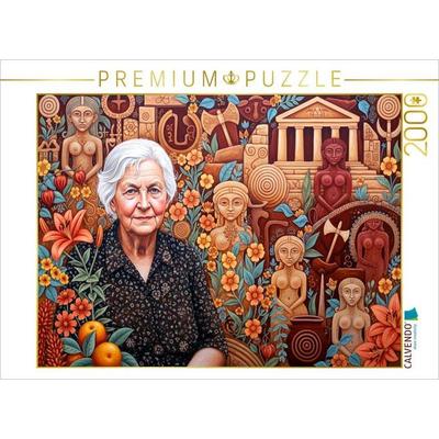 CALVENDO Puzzle Marija Gimbutas (1921-1994), Archäologin, erforschte neolithische Kulturen Europas | 2000 Teile Lege-Größe 90x67cm Foto-Puzzle für