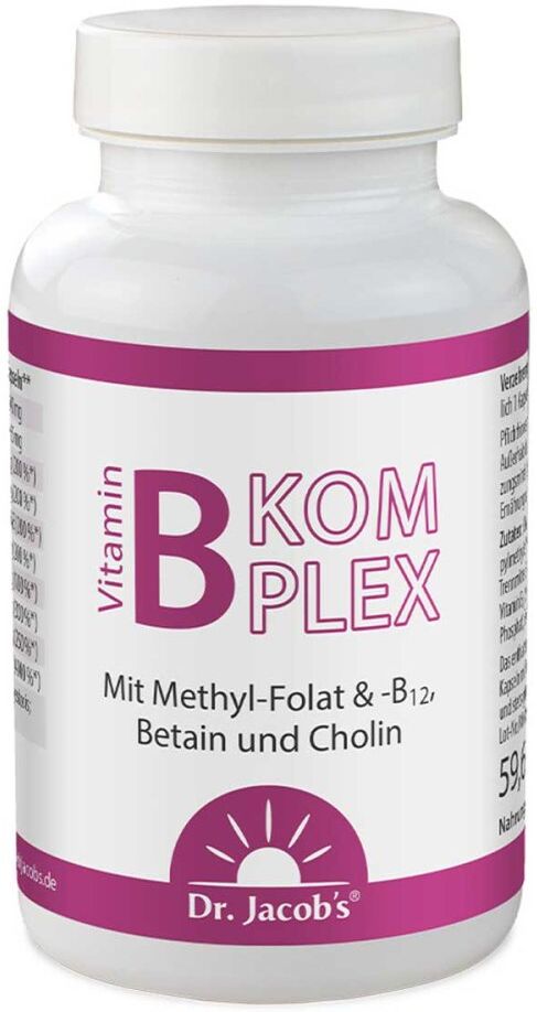 Dr. Jacob's Dr. Jacob’s Vitamin-B-Komplex B12 Methyl-Folat Betain Cholin 120stk