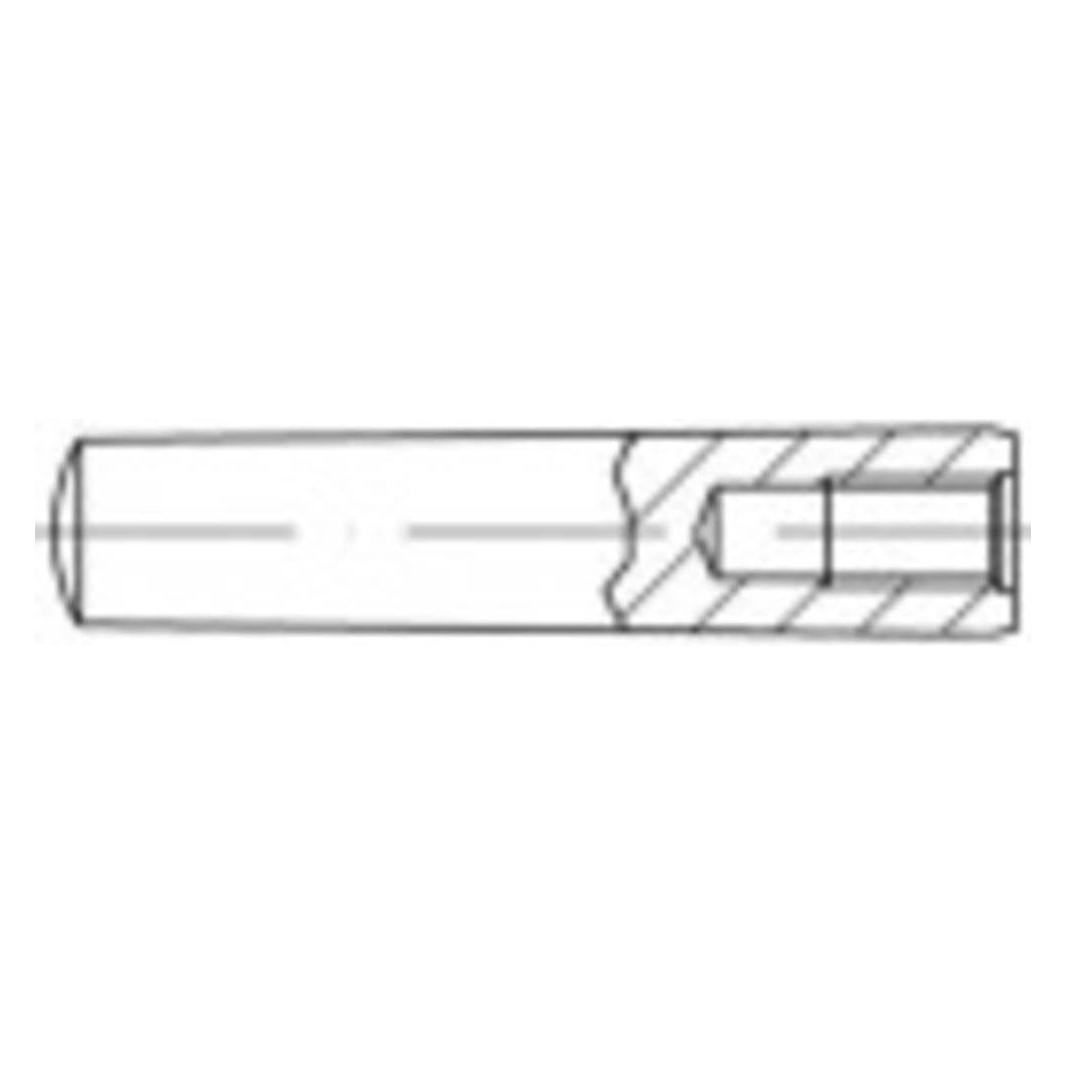 Toolcraft TO-9979332 Kegelstift O x Stahl 5 St. (5 Stk., 120 mm) (TO-9979332)
