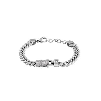 Armband POLICE "Wrath", silber (edelstahlfarben), Armbänder, Herren, 22cm, Edelstahl, Armband