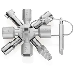 Knipex TwinKey® Schaltschrankschlüssel für gängige Schränke und Absperrsysteme