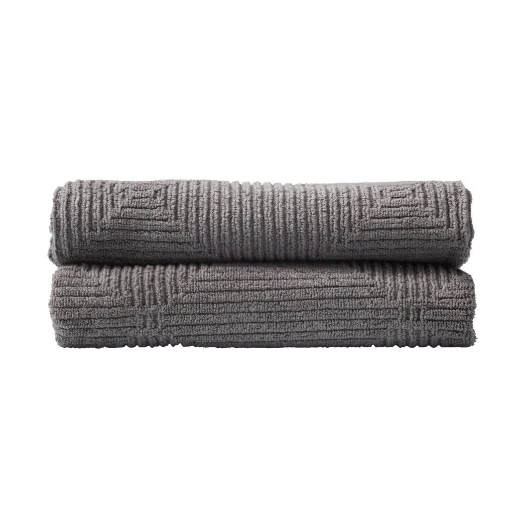 FDB Møbler R33 Kirkeby handdoek 2-pack Granite gray