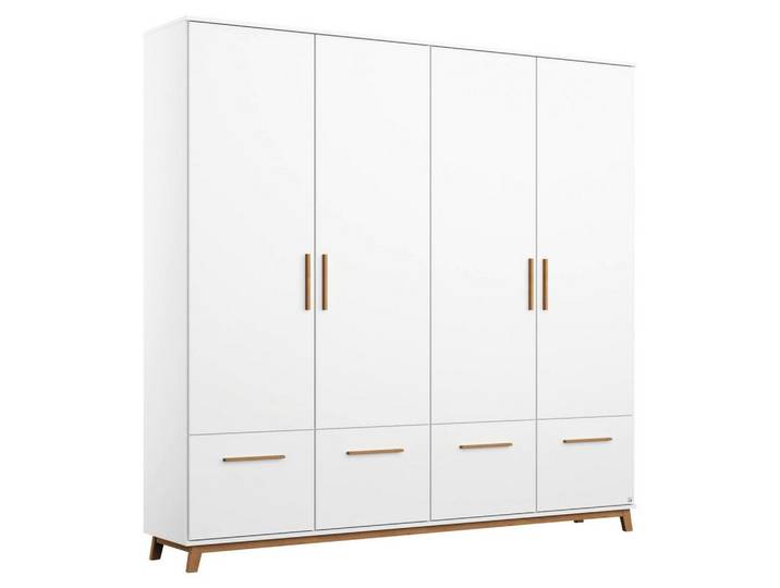 Drehtürenschrank mit Laden B: 181 cm Carlsson Weiß