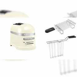 KitchenAid Set 1, Toaster + Brötchenaufsatz Artisan 5KMT2204 Crème