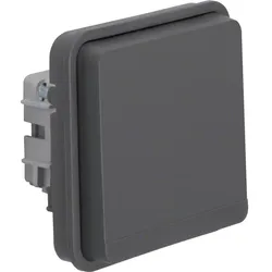Hager Steckdosen-Eins SCHUKO m KD BS W.1 grau