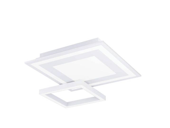 Connect Z Deckenleuchte Savatarila-Z, Weiß, Metall, Kunststoff, quadratisch, 45x7x45 cm, Farbwechsler, ZigBee-Technologie, Smartphone-Steuerung, Lampen & Leuchten, Innenbeleuchtung, Smart-Home-Lampen, Smart Home Deckenleuchten