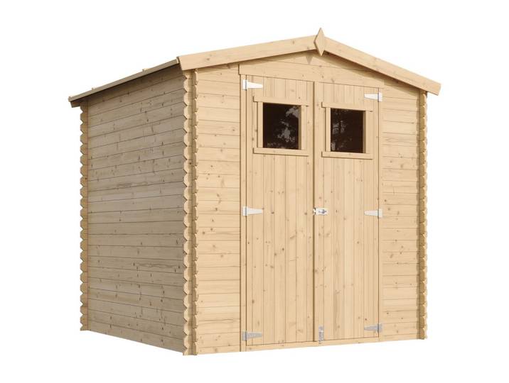 HOLZHAUS GARTENHAUS mit imprägniertem BodenB216xL206xH216 cm/ 3.53 m2 - M343+M343G