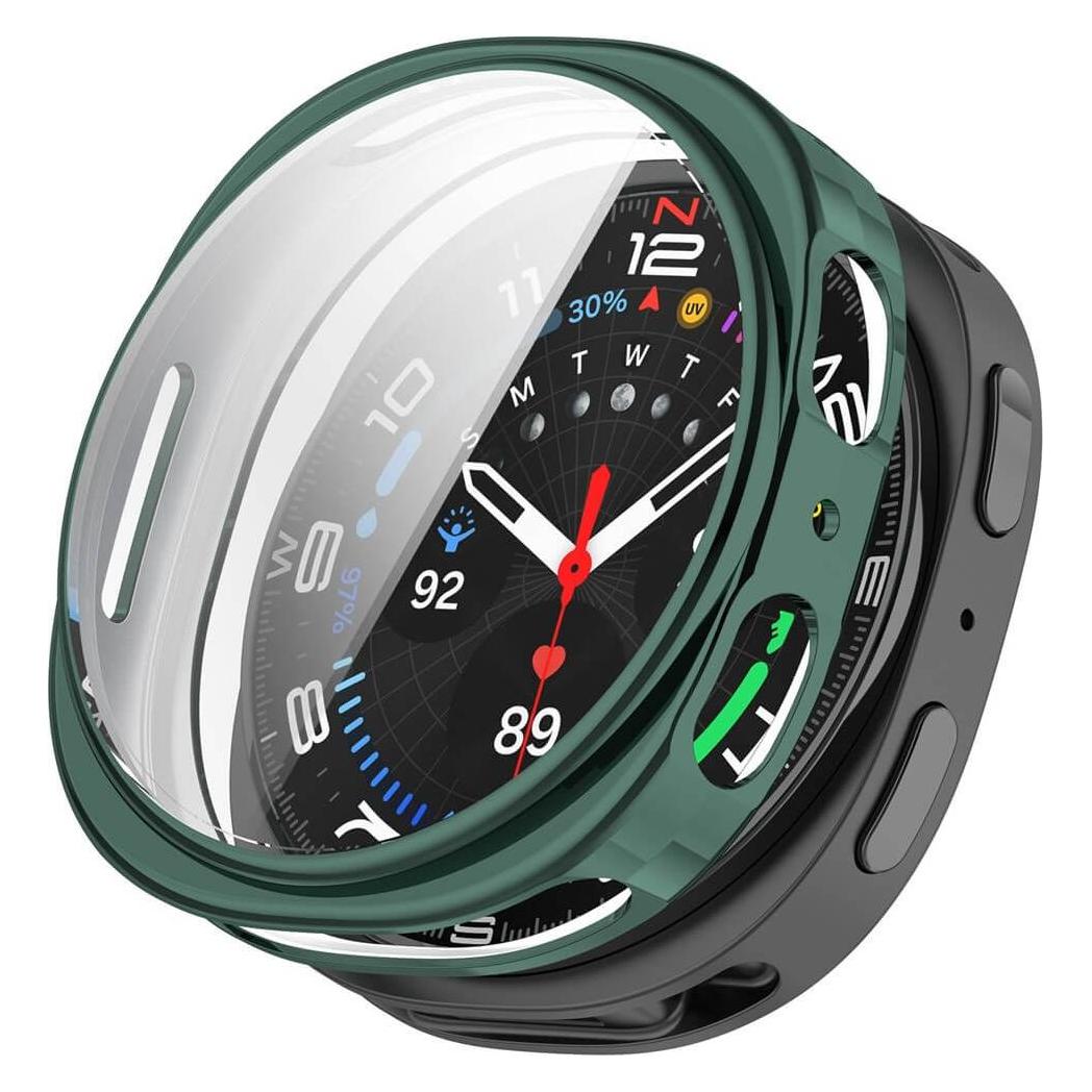 Cover-Discount Samsung Galaxy Watch 8 - Gummi Schutz Case Metall-Look (69310416)