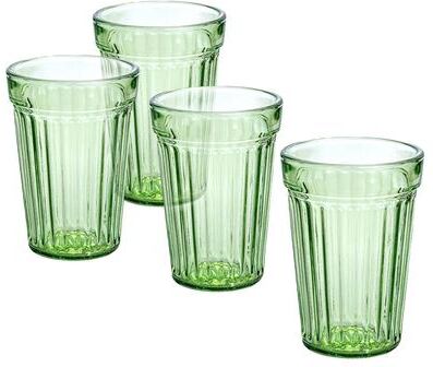 STP Goods Pastel Collection Faceted Drinking Glasses Set of 4 - 8.3 fl oz