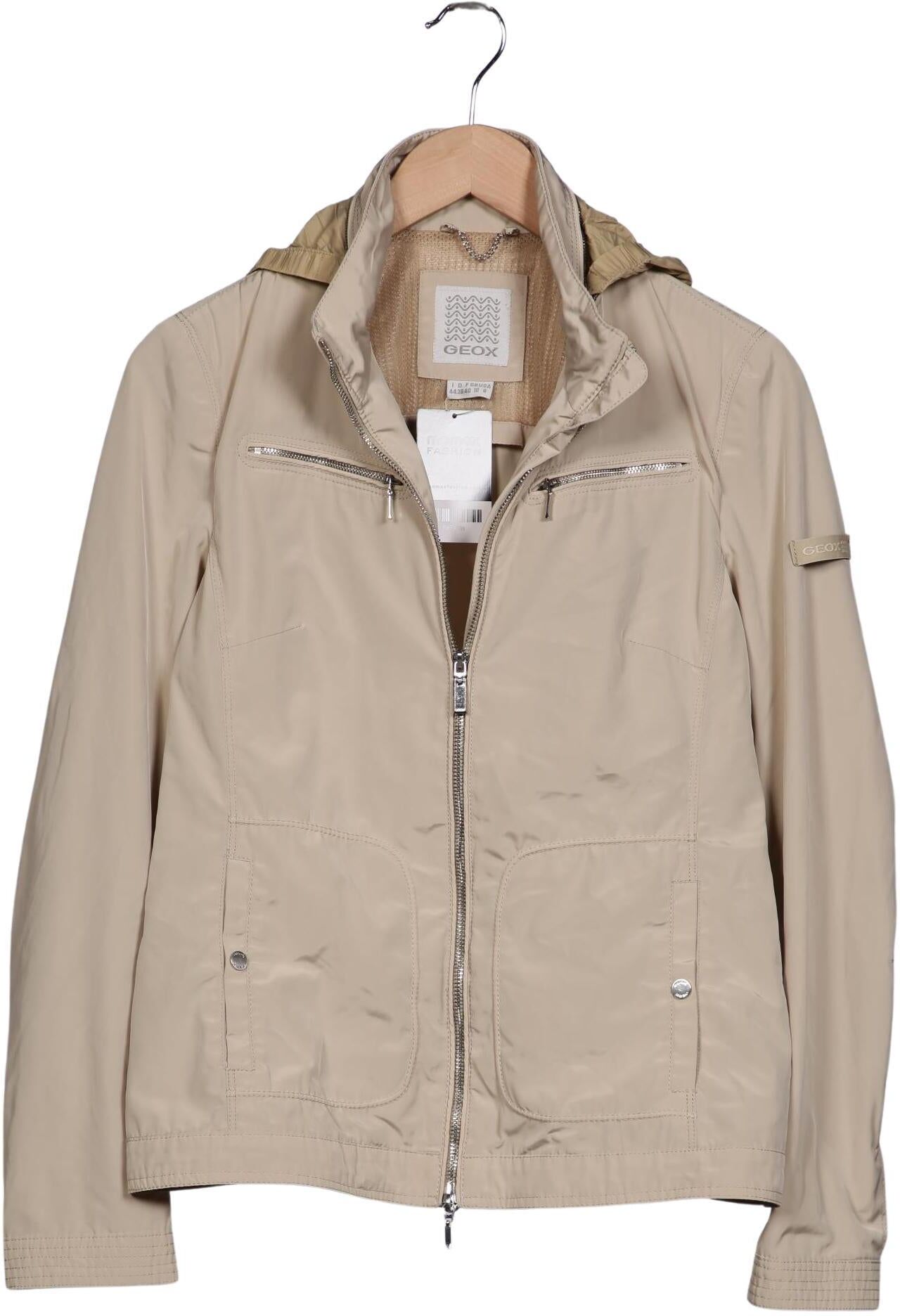 Geox Damen Jacke, Beige, Gr. EU 38, Synthetik - Second Hand