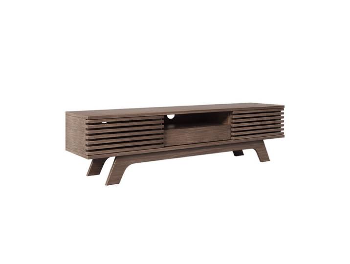 Rutaqian TV-Schrank TV-Schrank mit 1 Schublade und 2 Türen,150x40x44.5 cm (TV-Möbel Einzigartiges Design, Vintage-Holzfarbe,TV-Panel, TV-Lowboard)