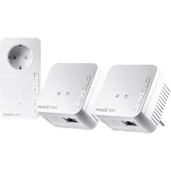 DEVOLO 8570 Magic 1 WiFi mini Multiroom Kit Powerline Adapter 1200 Mbit/s Kabellos und Kabelgebunden