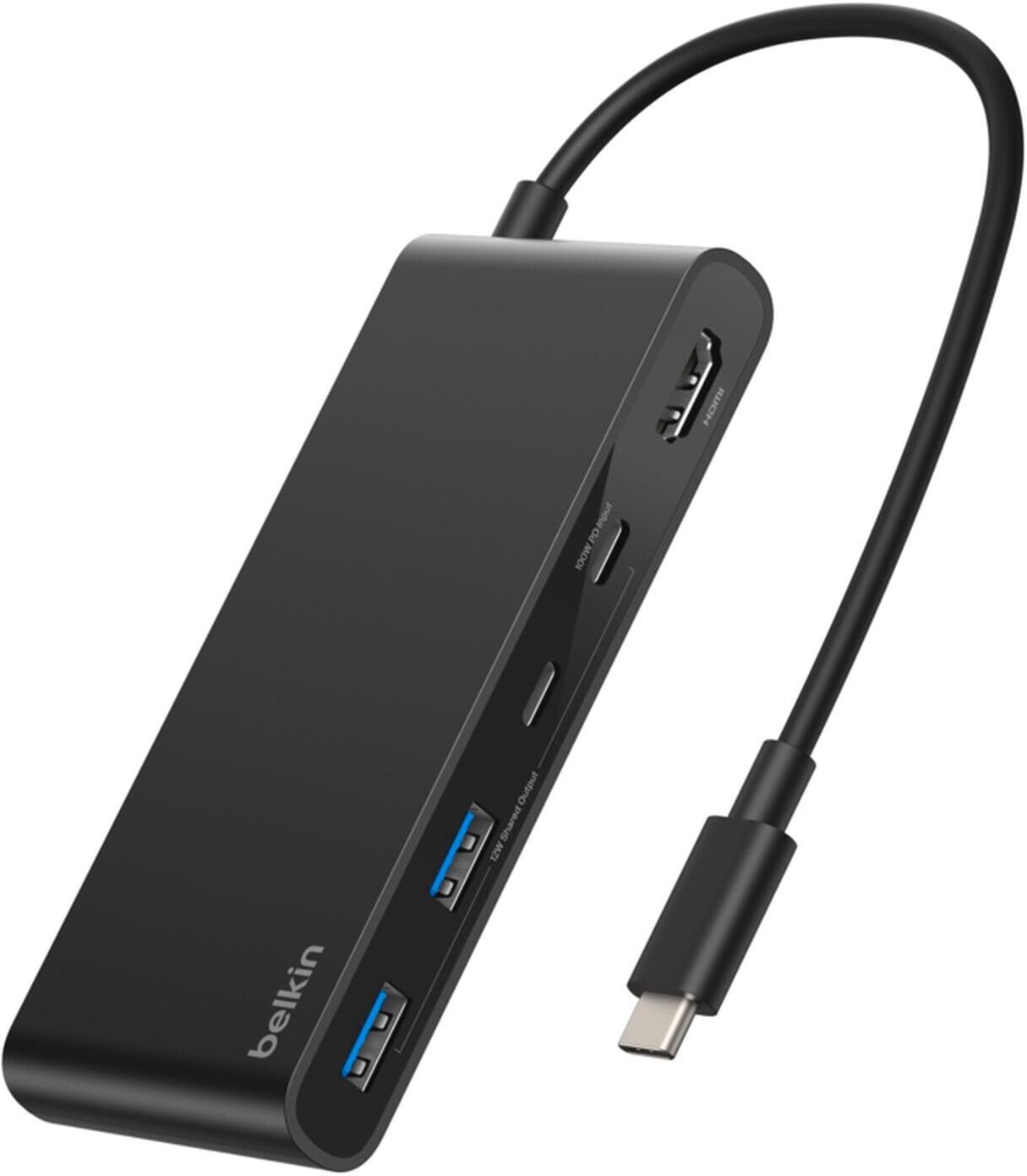 Belkin Laptop-Dockingstation "Connect 7-in-1 USB-C Hub mit Dual USB-C Ports", schwarz, B:10mm H:2mm T:14,5mm, Dockingstationen, Laptop-Dockingstation