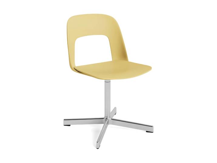 HAY Layout Chair 131 Stuhl Biscotti-polerad aluminium