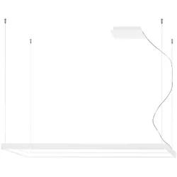 Pendelleuchte Hängelampe Esszimmerleuchte weiß LED Wohnzimmerleuchte H 150cm