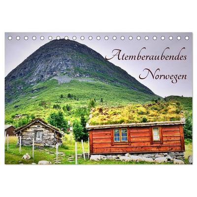 Atemberaubendes Norwegen (Tischkalender 2026 DIN A5 quer), CALVENDO Monatskalender