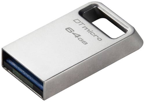 Kingston DataTraveler Micro USB-Stick Retail 64GB Silber DTMC3G2/64GB USB-A (USB 3.2 Gen 1)