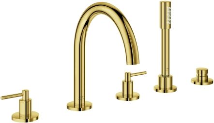 Grohe Atrio combinaison de baignoire 5 trous 29407GL0 avec poignée à levier, cool Sunrise