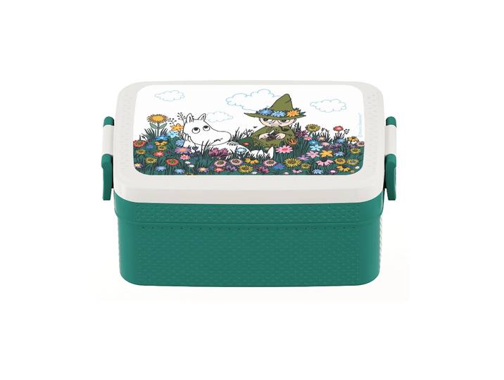 Rätt Start Boîte à déjeuner Mumin Äng 12×18,5 cm Vert