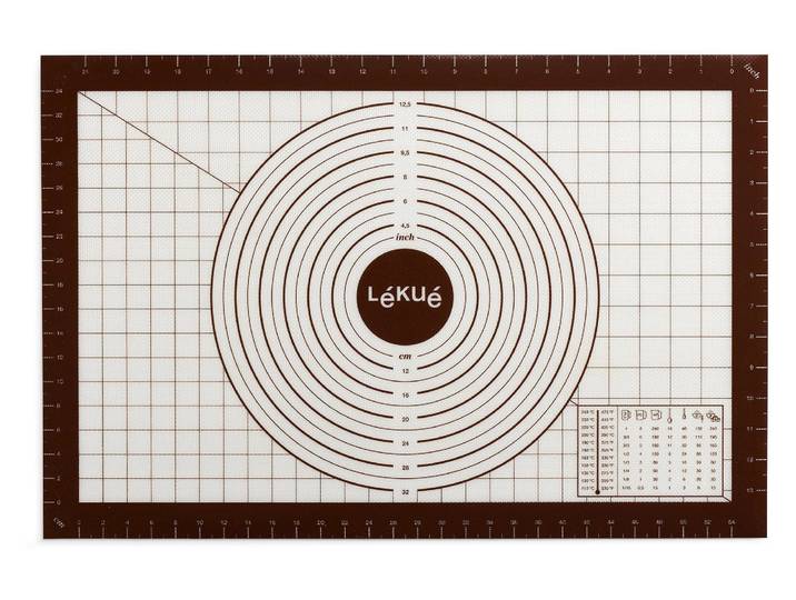 Backmatte Lékué 60 x 40 cm , braun, B:40cm, Silikon, Backunterlagen, Backmatte