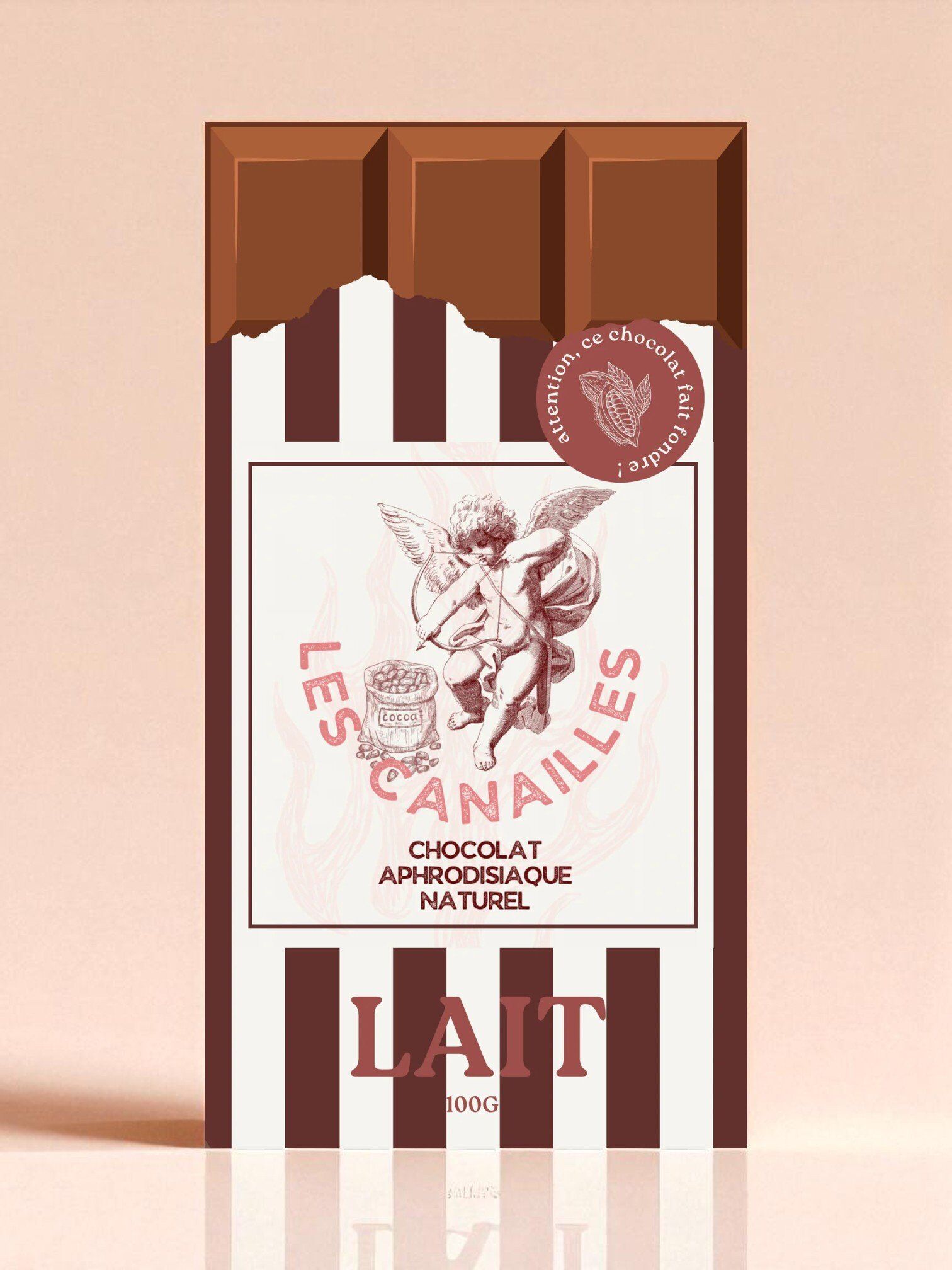 Les Canailles Tablette Aphrodisiaque Chocolat au Lait - 100g