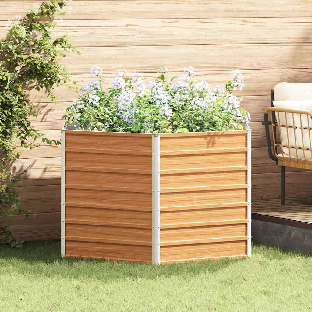 Trent Austin Design Raised Garden Bed Light Brown 77cm H x 129cm W x 129cm D