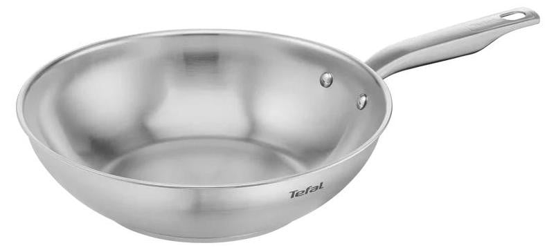Tefal E49219 Wok/Roerbakpan van Roestvrij staal, 250 °C