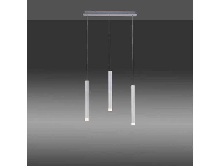 JUST LIGHT Pendelleuchte BRUNO , grau (aluminiumfarben), 3, H: 120cm, 1 Stk., Leuchten, LED, Pendelleuchte