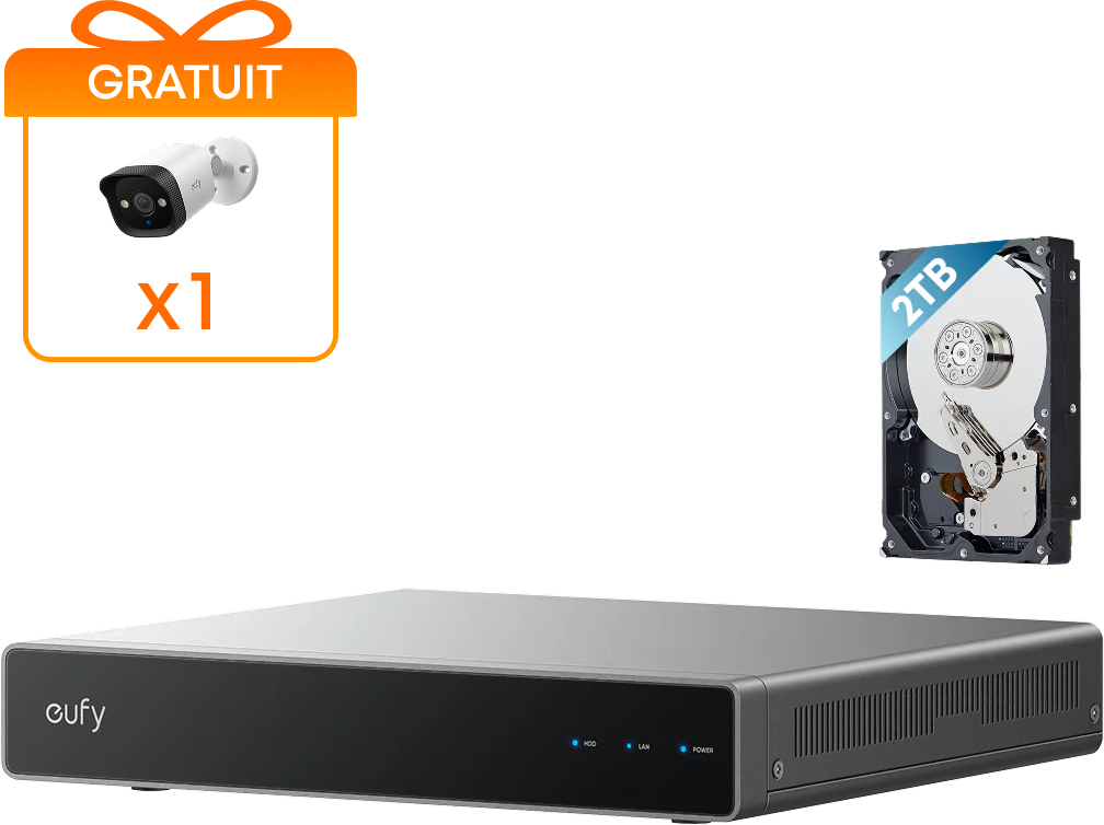 Enregistreur vidéo en réseau eufy S4 pour système de surveillance