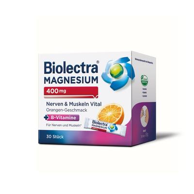 Biolectra Magnesium 400 mg Nerven & Muskeln Vital 30 St Pellets