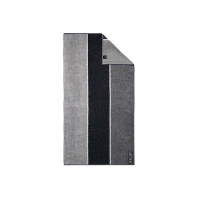 Duschtuch JOOP "Duschtuch Signature 1er Pack", grau (schwarz), B:80cm, Obermaterial: 100% Baumwolle CO., Handtücher