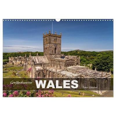 Großbritannien - Wales (Wandkalender 2027 DIN A3 quer), CALVENDO Monatskalender