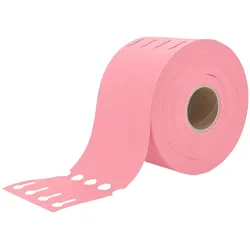 CombiCraft Schlaufenetiketten Rosa 250x25mm für Thermo-Transfer-Drucker - 1 Rolle mit 1500 Stück