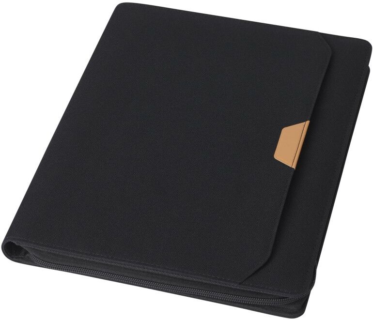 Porte-documents A4 publicitaire avec fermeture à glissière Nomumi noir