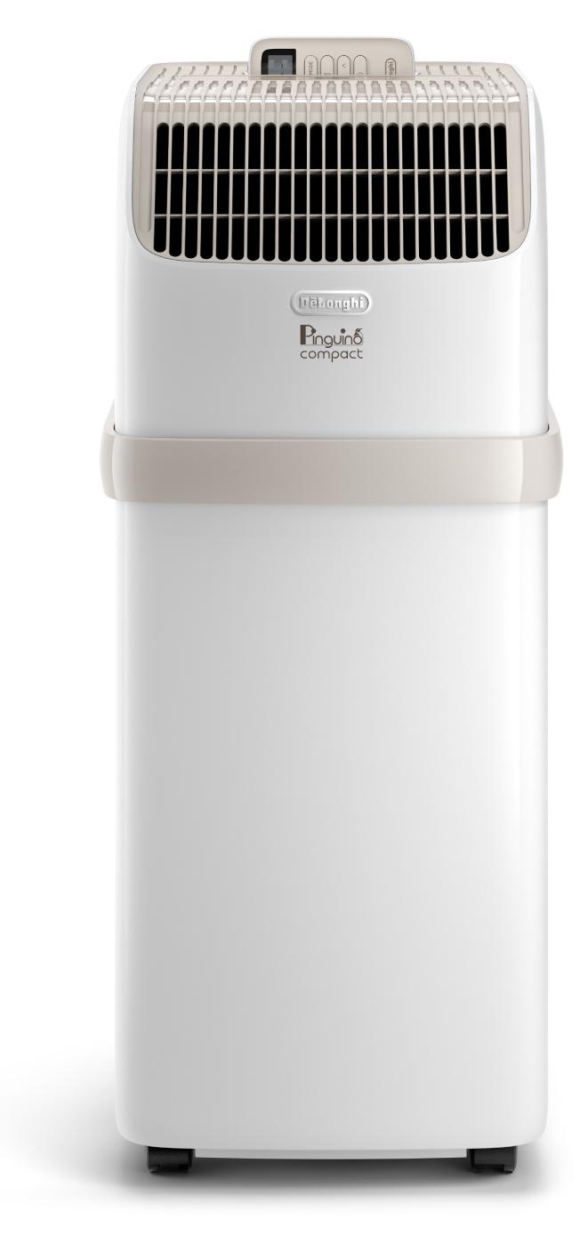 De'Longhi PAC ES72 PINGUINO COMPACT tragbare Klimaanlage mit Abluft, bis 60qm, 65 dB, weiß