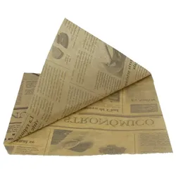 MONOUSO - Burgerpapier Fettdicht Offen 2S Kraft Times 17x17cm (100 Stück)