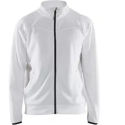 Sweatjacke "3362" Service Plus - XL - weiß/grau
