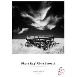 Hahnemühle Photo Rag Ultra Smooth A3 (305 g/m2, A3, 25 Stk.), Fotopapier, Weiss