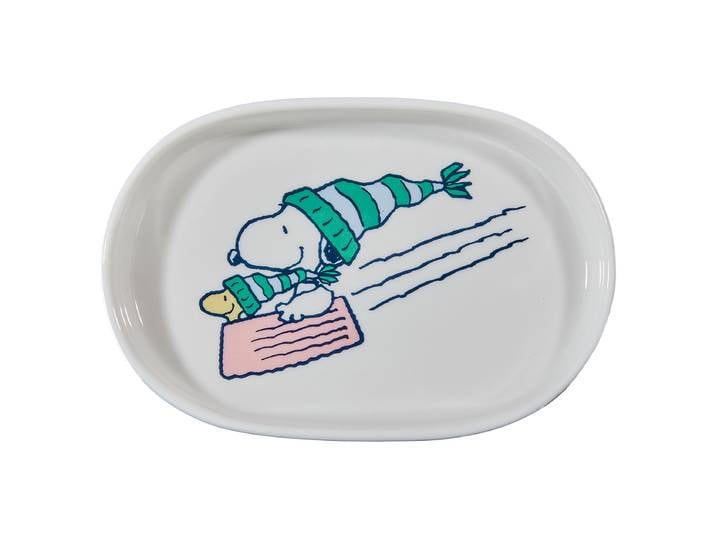 Assiette décorative Snoopy 14 x 2 x 10cm Blanc/Blanc