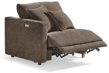 Tristan Power Sectional Seating - Build Your Own, Left Power Recliner, Left Arm Facing Power Reclining/Everett Mushroom - Grandin Road
