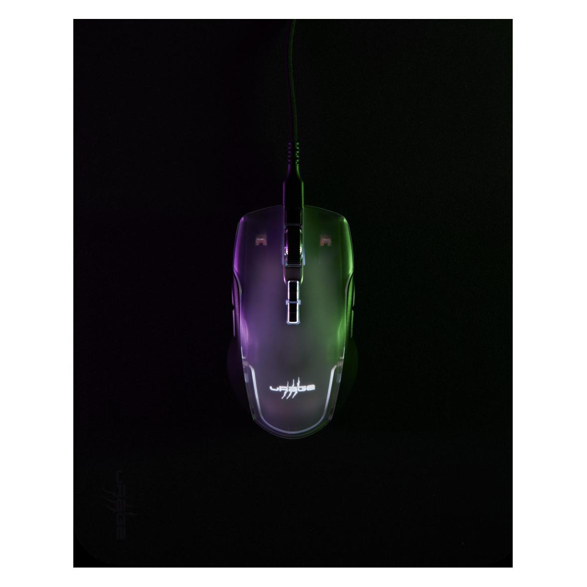 Urage Gaming-Maus Reaper 515 Illuminated, Schwarz (Kabelgebunden) (00217843)