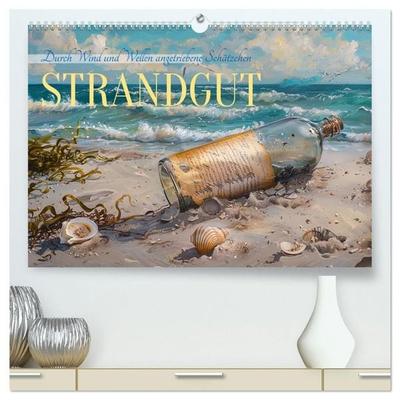 Strandgut (hochwertiger Premium Wandkalender 2027 DIN A2 quer), Kunstdruck in Hochglanz